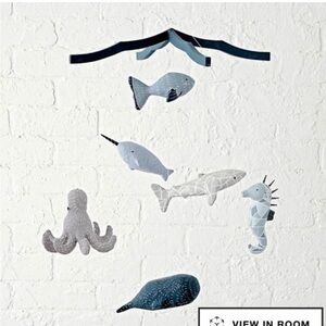 Crate & Barrel Kids Under The Sea Creature Animals Nursery Mobile